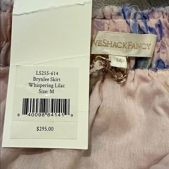 Love Shack Fancy, Brynlee Skirt in Whispering Lilac - Picture 10 of 11